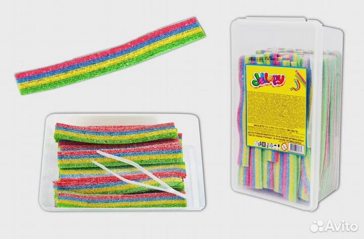 Жевательный мармелад - фигурки, ремешки, трубочки