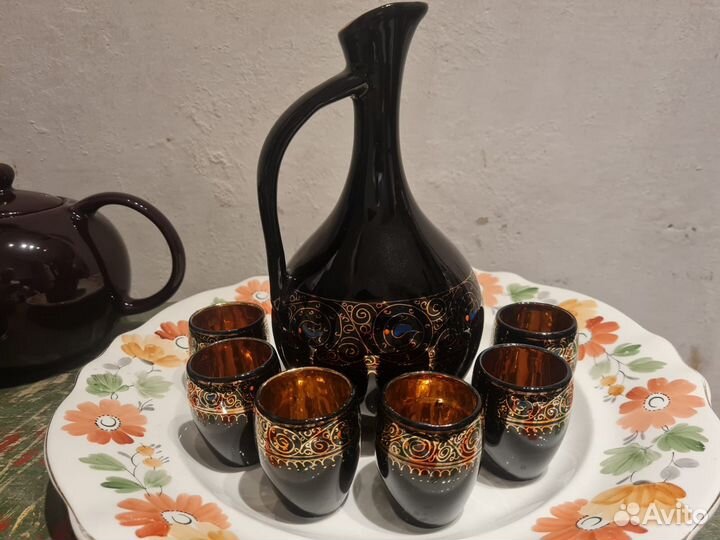 Коньячный графин и 6 стопок