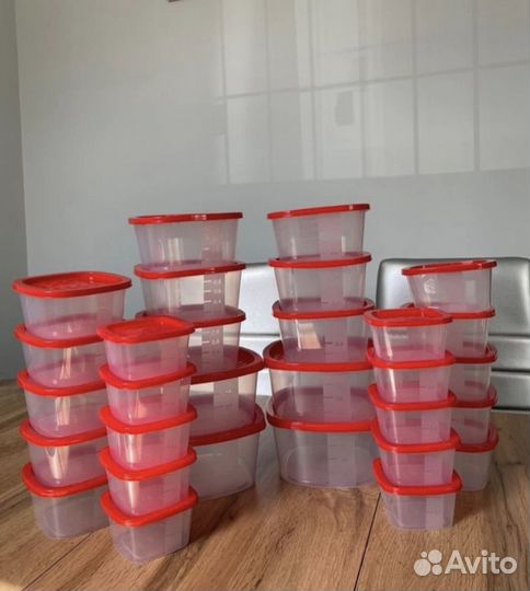 Контейнеры для еды, круп, пластиковые, новые