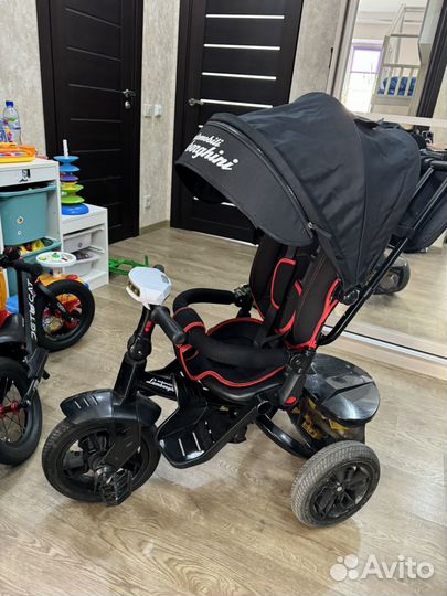 Велосипед 3-х колесный lamborghini с ручкой