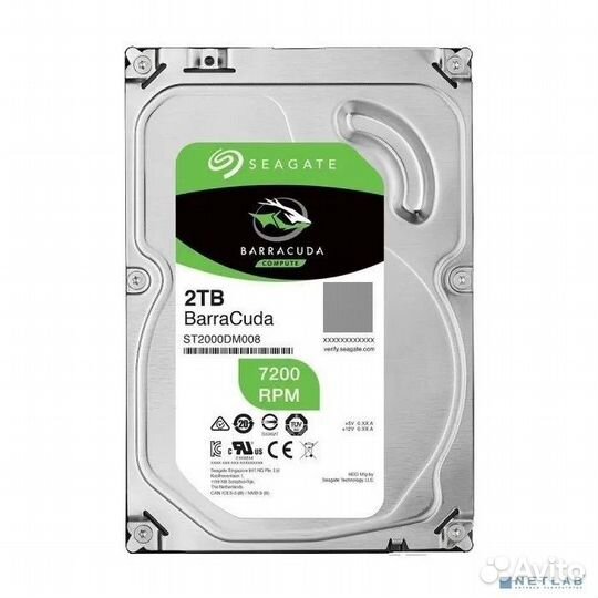 2TB Seagate Barracuda (ST2000DM008) SATA 6 Гбит/с