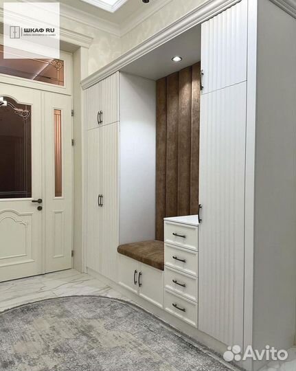 Шкаф распашной с фрезерованными фасадами