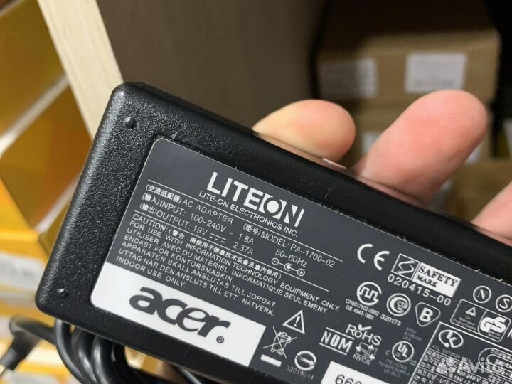 Блок питания acer 19v 2.37a 45w 3.0x1.1