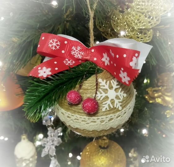 Елочные игрушки шары ручная работа