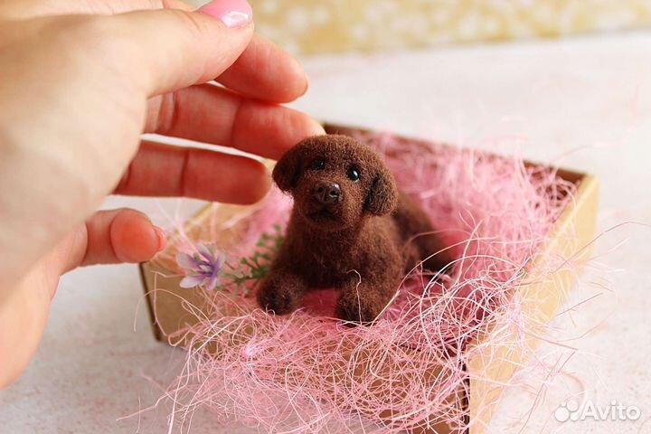 Щенок, игрушка ручной работы