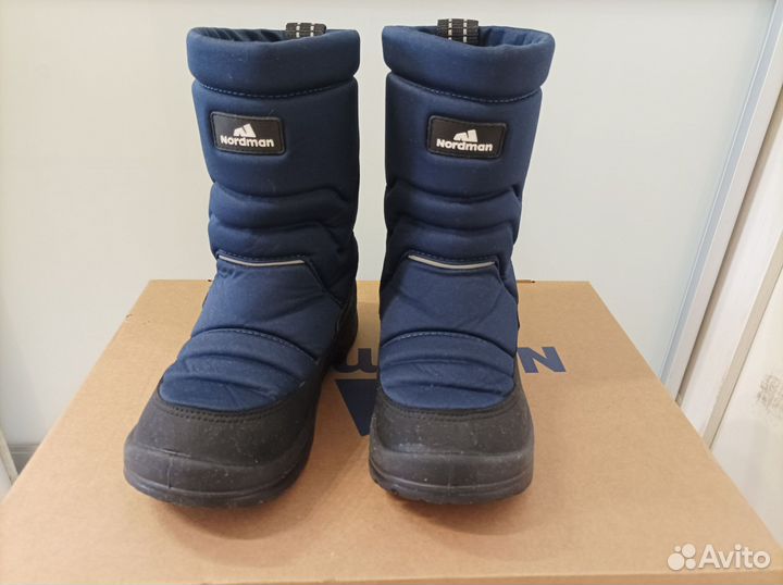 Зимние сапоги на липучке. Натуральная шерсть