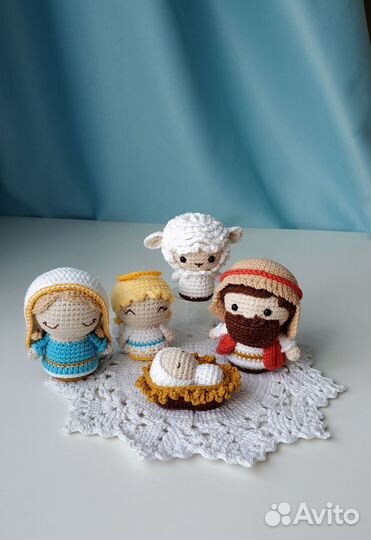 Вязаные игрушки Рождественский вертеп