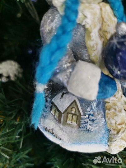 Ватные елочные игрушки