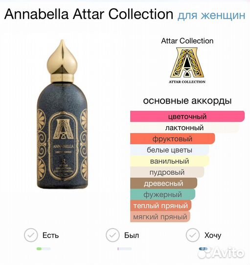 Attar collection Annabella limited edition