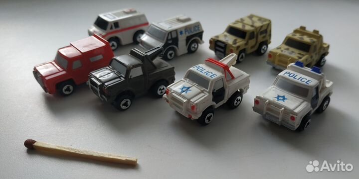 Редкий набор мини машинок из 90х