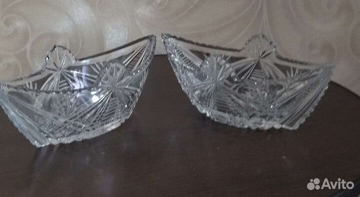 Салатник хрустальный СССР