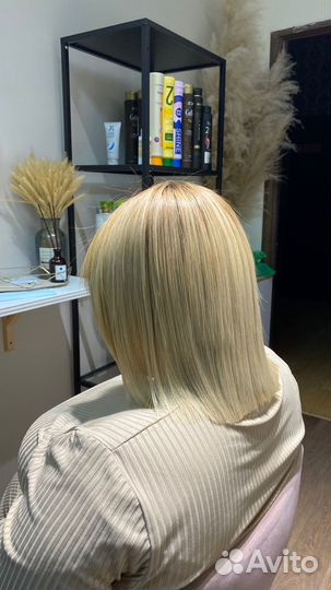 Кератиновое выпрямление волос ботокс полировка