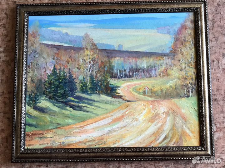 Картина маслом на холсте и картоне