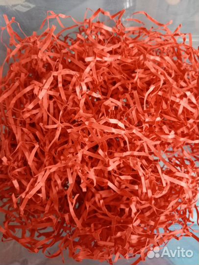 Бумажный наполнитель красный 1 кг