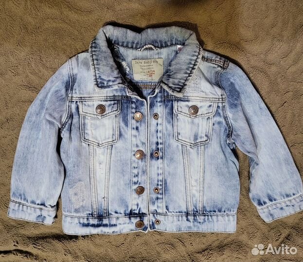 Джинсовая куртка на мальчика Zara 12-18 м