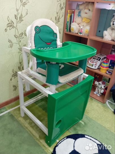 Стульчик для кормления, трансформер, деревянный