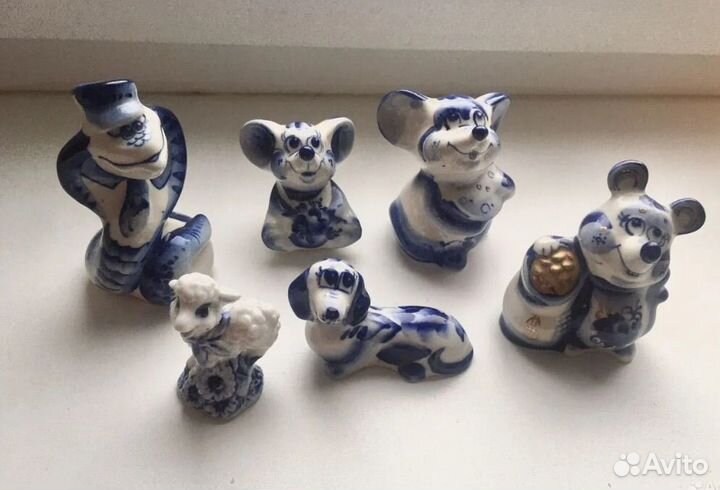 Статуэтки Гжель, подарок