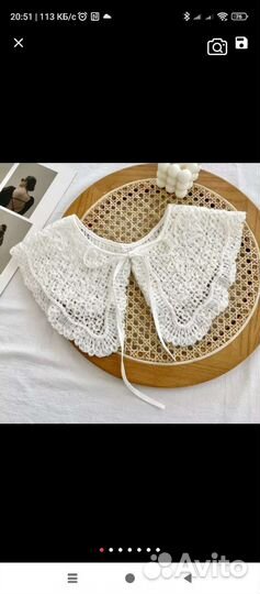 Воротник кружевной