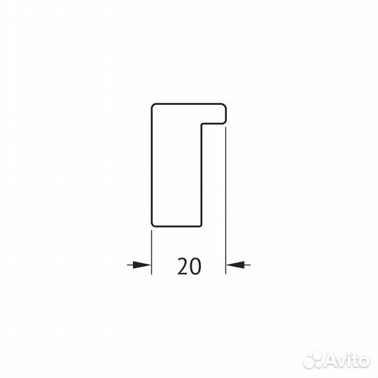 Зеркало Evoform Definite BY 7471 46x96 белый