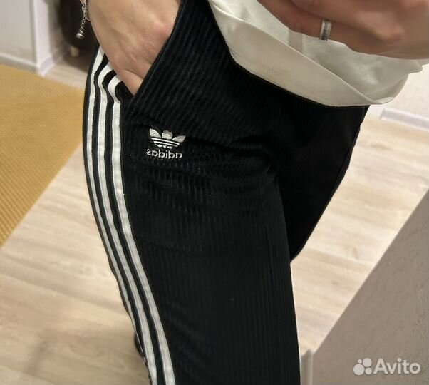 Штаны женские вельветовые Adidas оригинал