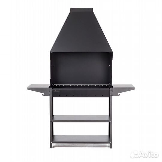 Мангал с зонтом, столиками, полками