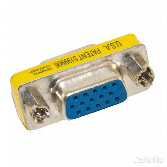 Соединитель кабелей (переходник) VGA мама - мама