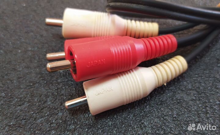 Аудио кабель 2RCA-2 50см, Japan оригинал