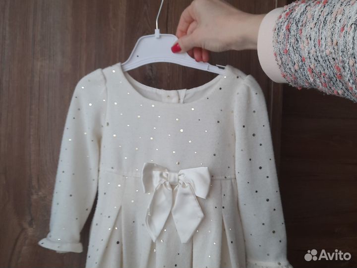 Платье тёплое 80 размер gloria jeans