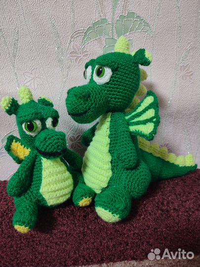 Вязаные игрушки дракон