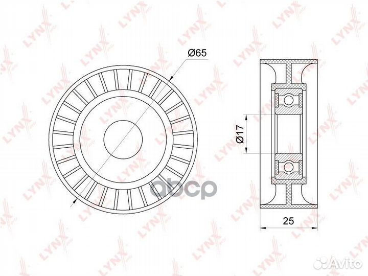Ролик натяжного механизма / приводной PB-5343