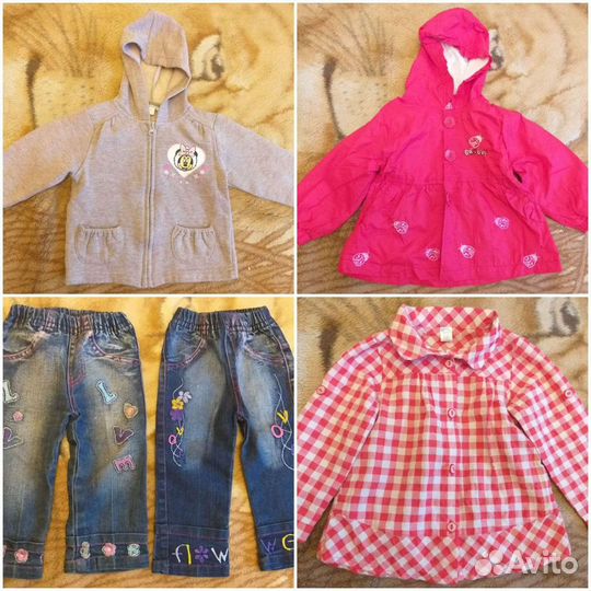 Пакет вещей для девочки р.74/80