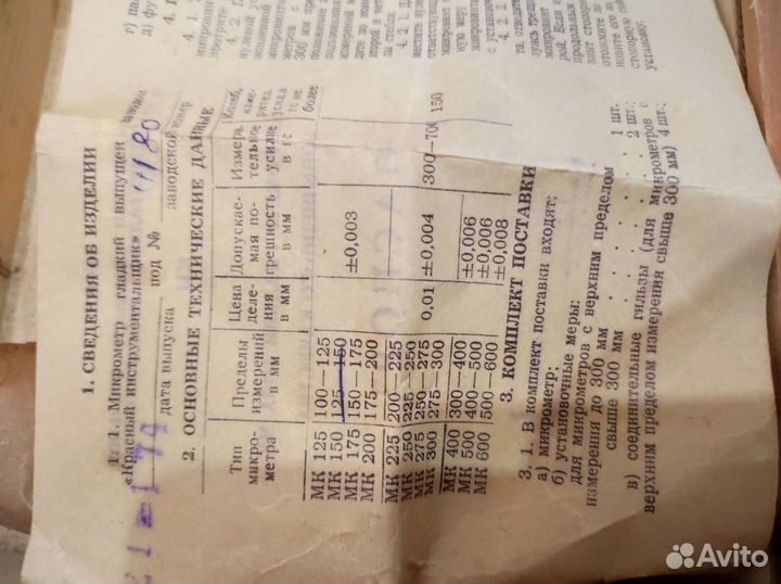 Микрометр СССР 125-150