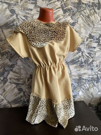 Костюм первобытного человека для девочки