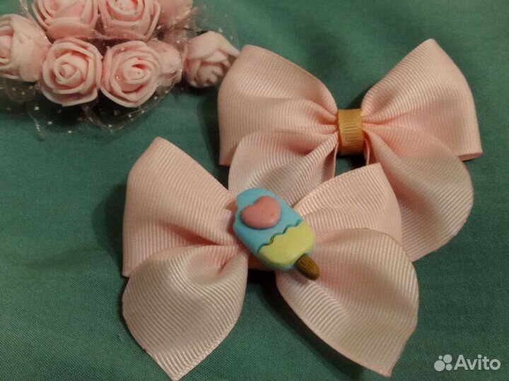 Летние заколки, бантики, резинки