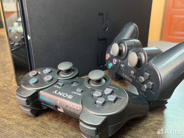 PlayStation 3 Slim 500Gb Прошитая PS3 PS Много игр