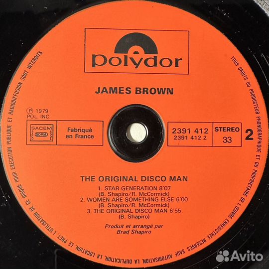 James Brown – The Original Disco Man (Франция 1979