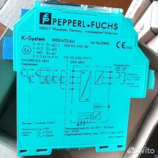 Барьер искрозащиты KFD2-UT2-Ex1