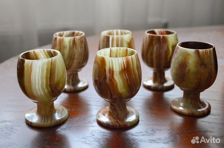 Рюмки из оникса. Подарочный набор