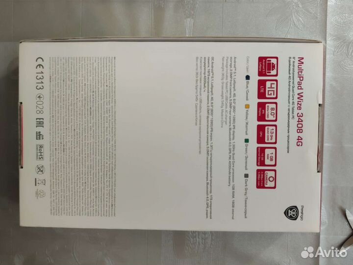 Планшет Prestigio Multipad Wize 3408 4G