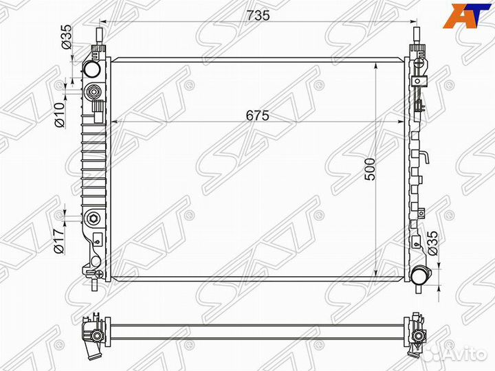 Радиатор chevrolet captiva/opel antara 2,2D 11