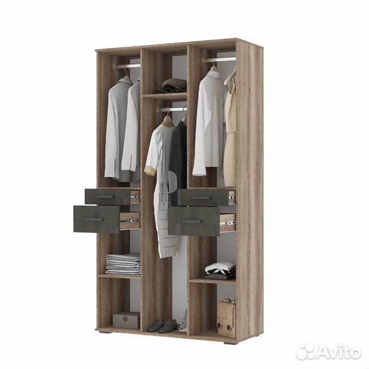 Нельсон-2 Шкаф 3-х дверный