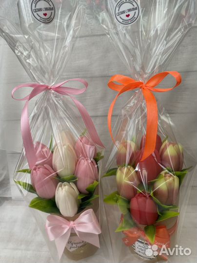 Мыло ручной работы букеты