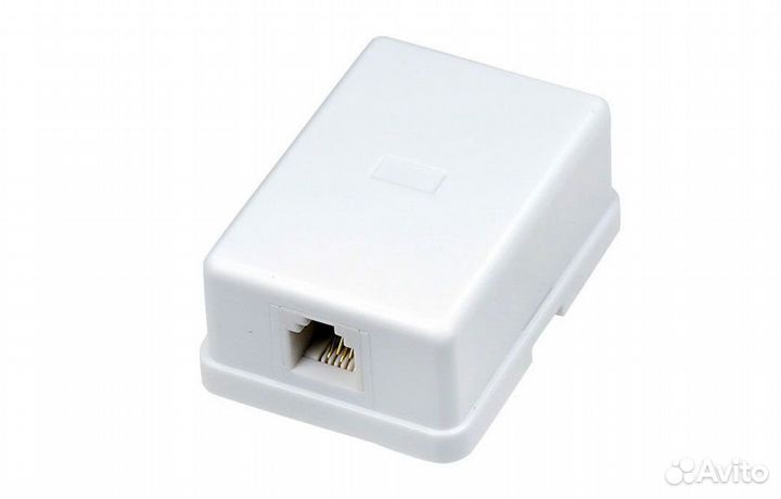 Розетка телефонная Rexant 1х 6P-4C (03-0001) 1гнез