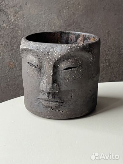 Кашпо Шаман 9см - авторская керамика