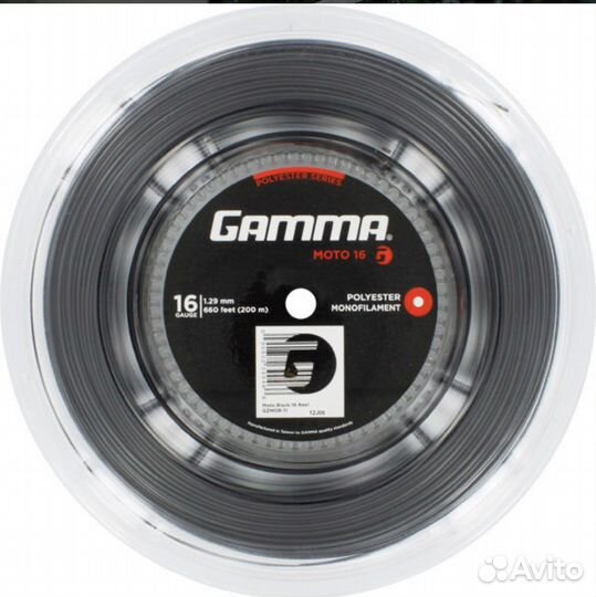 Теннисные струны (граненые) Gamma Moto 16, 17 200м