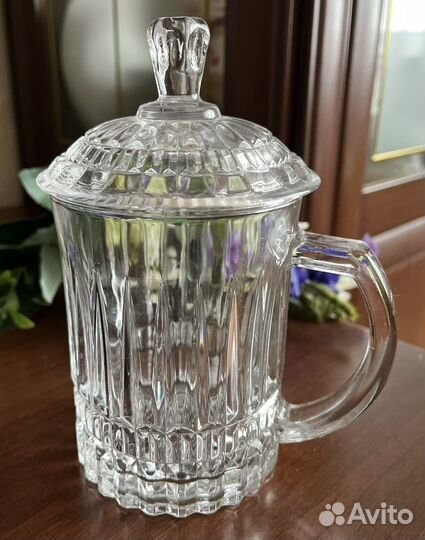 Кружка хрустальная для морса или лимонада (новая)