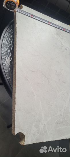 Столешница белый мрамор 40х50 см 38 мм