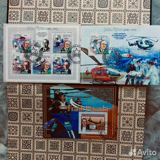 Блоки марок. Ветолеты