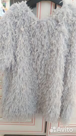 Футболка-топ с перьями для девочки 