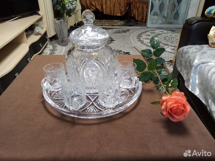 Старинный Хрустальный набор (сервиз)